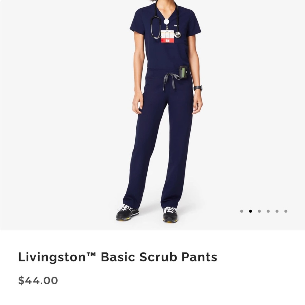 Figs Livingston navy blue scrub pant. Size XS